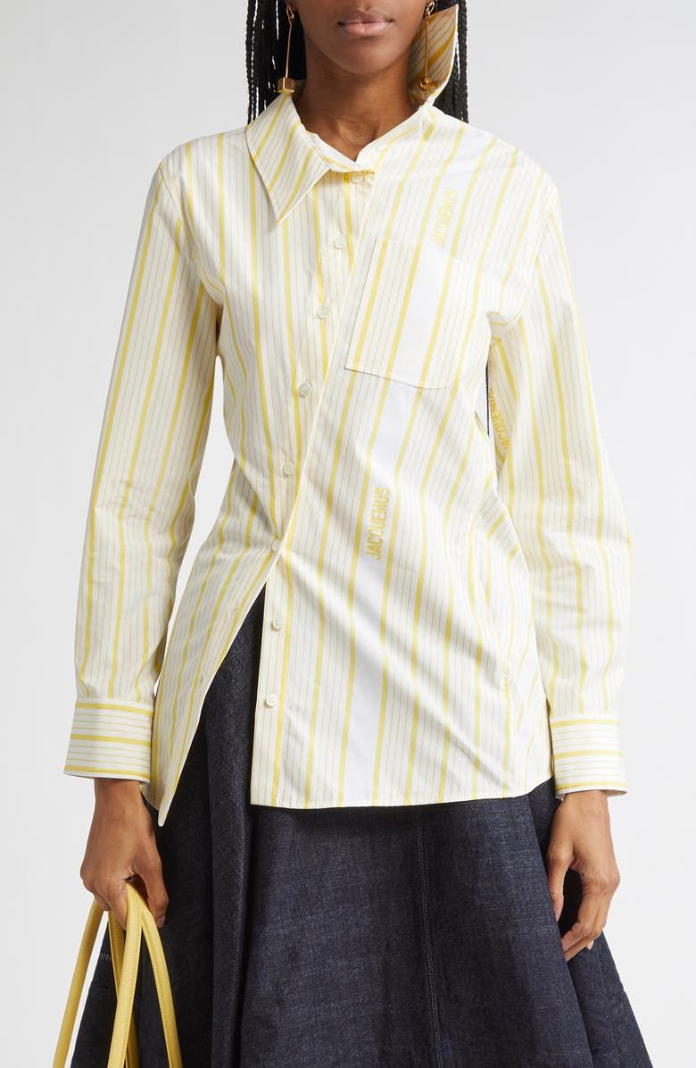 La Chemise Pablo Asymmetric Button-Up Shirt