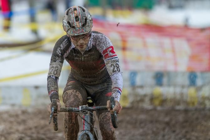 Lindine shows just how sloppy conditions were today