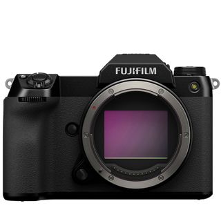 Fujifilm GFX 50S II camera on a white background