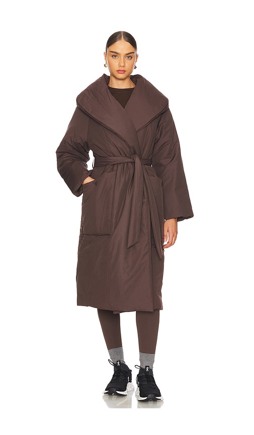 Ana Long Wrap Puffer Coat