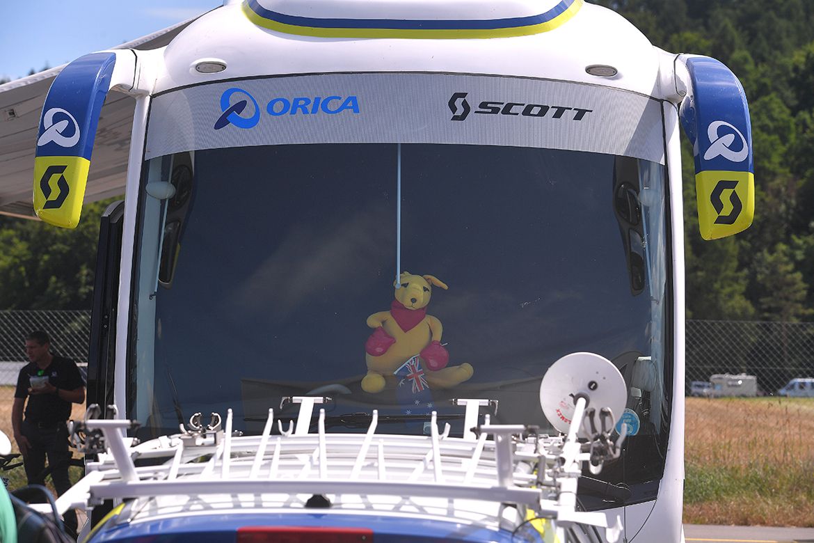 The Orica-Scott bus