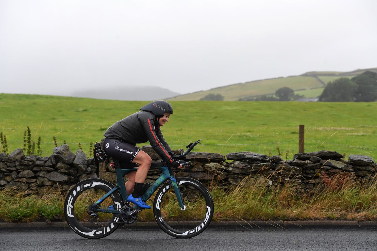 Christina MacKenzie riding from Land&#039;s End to John O&#039;Groats breaking the women&#039;s record that has been held since 2002