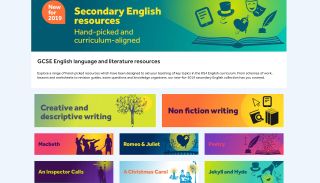 TES Teach with Blendspace screenshot: Secondary English Resources