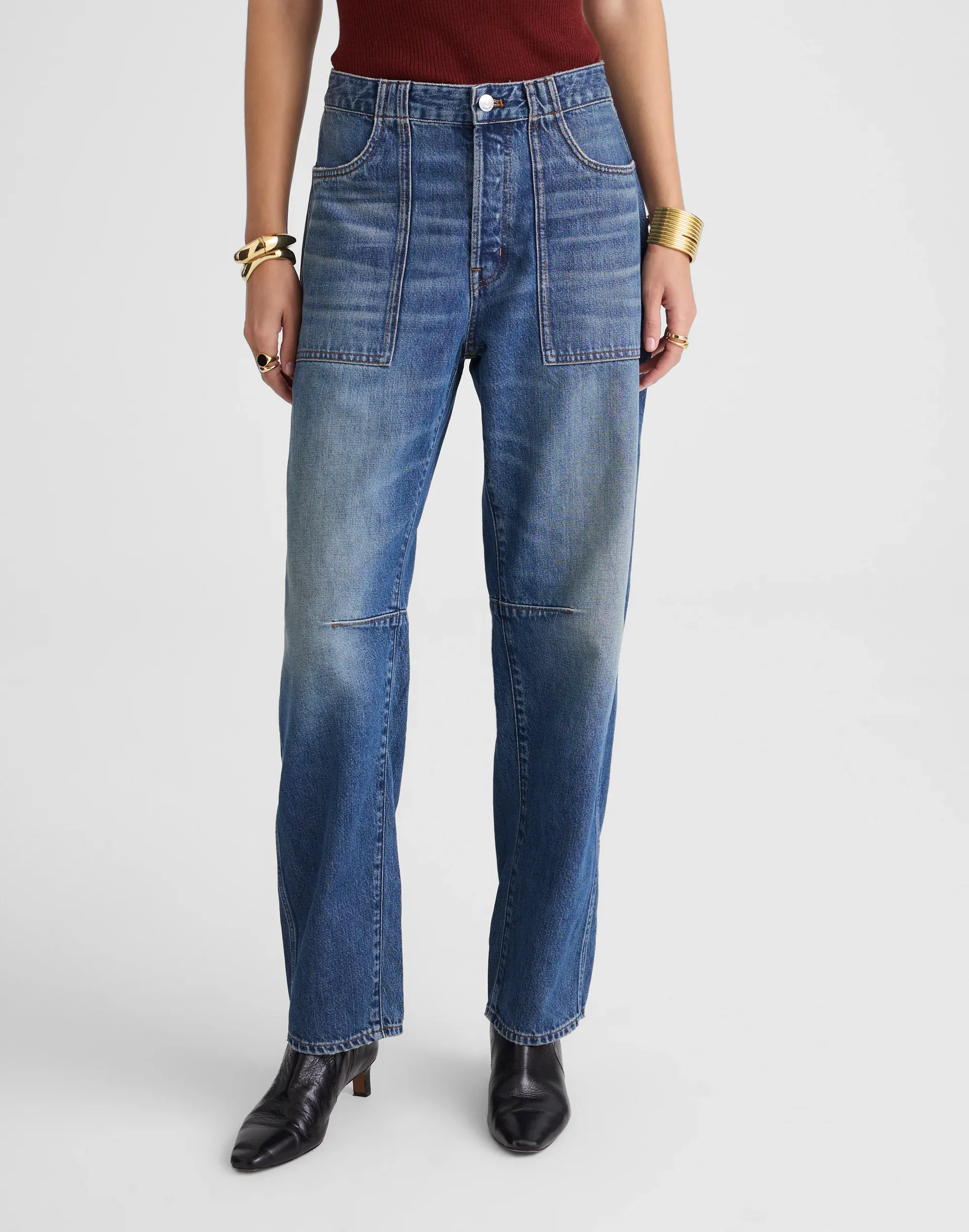The Darted Barrel-Leg Jean