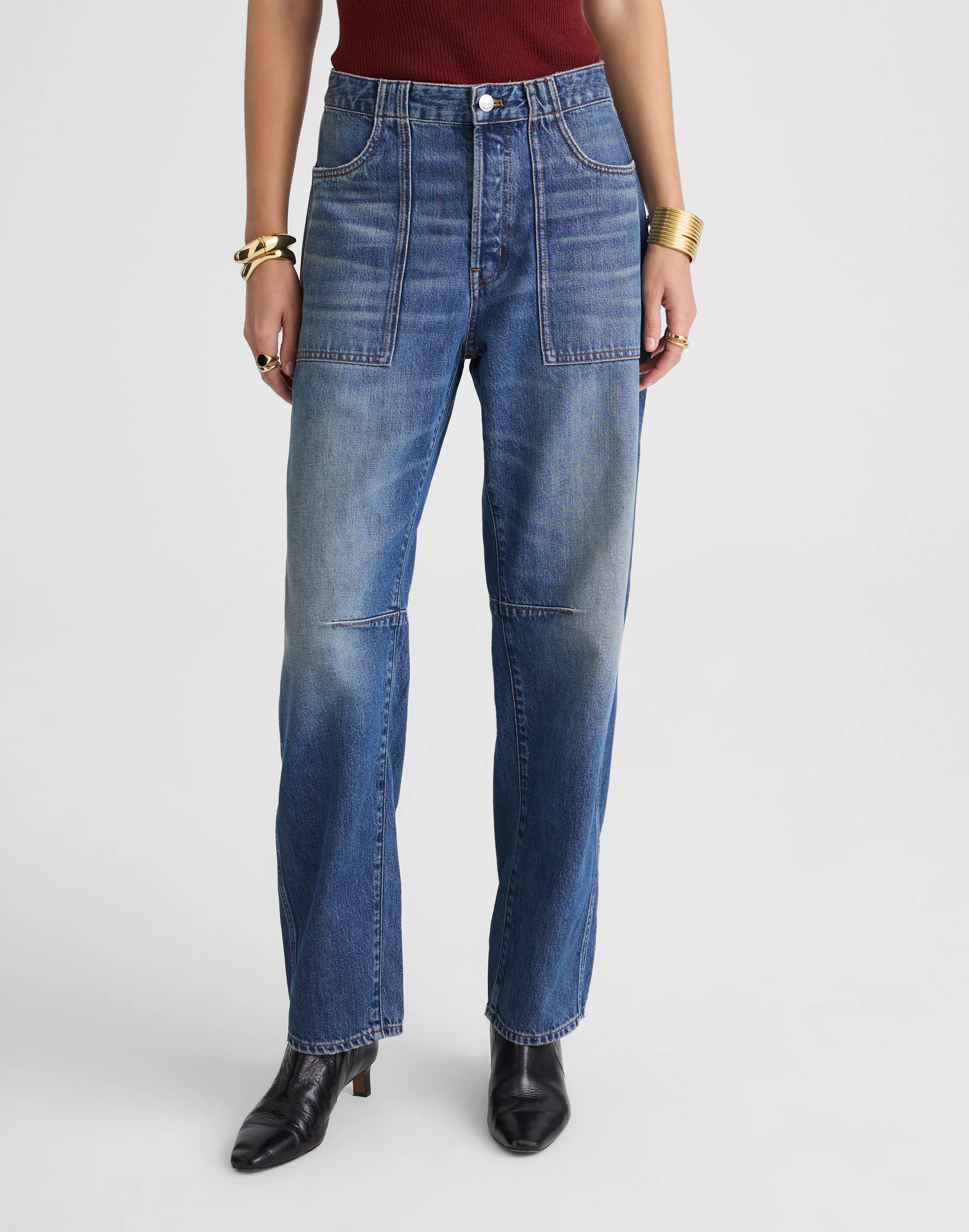 The Darted Barrel-Leg Jean
