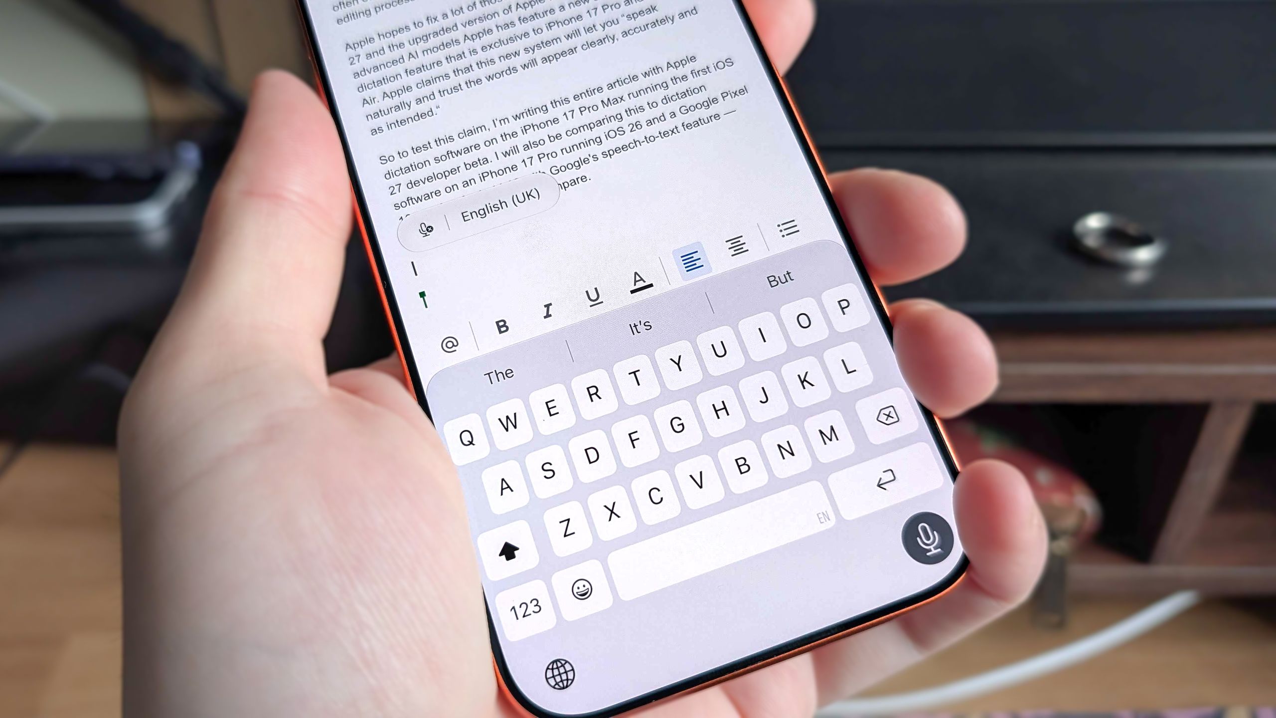 iOS 27 beta has new and improved dictation software — I tested it by writing this whole article with my voice