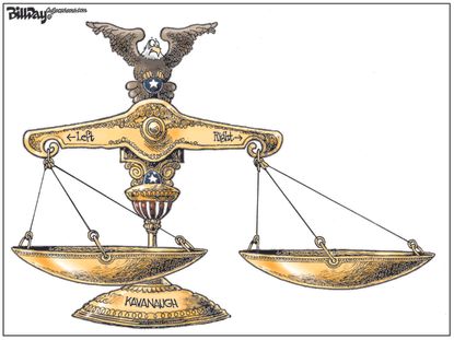 Political cartoon U.S. Brett Kavanaugh Supreme Court conservative