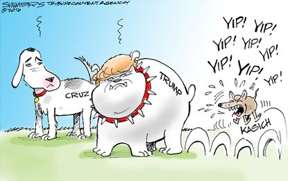 Political Cartoon U.S. GOP Decision 2016