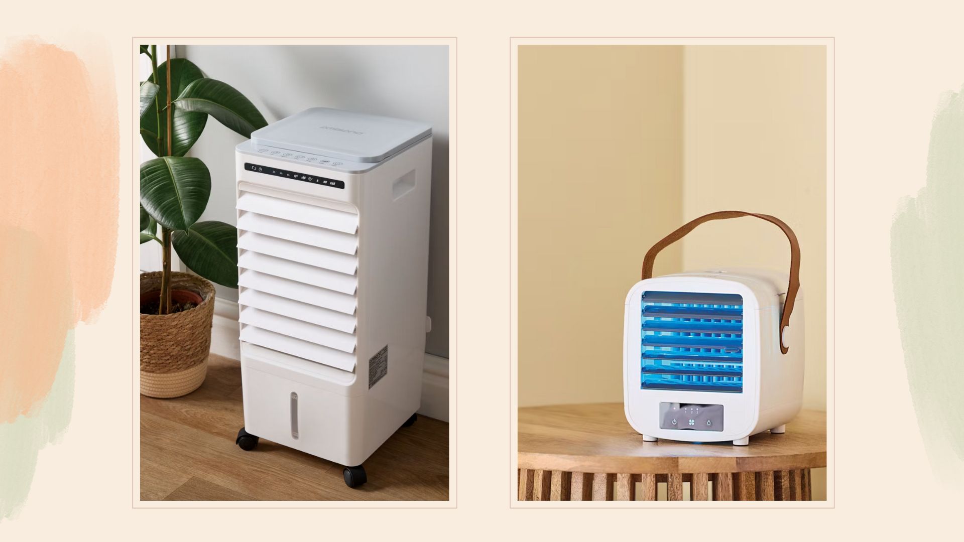 Collage image showing Aldi&#039;s air cooling collection