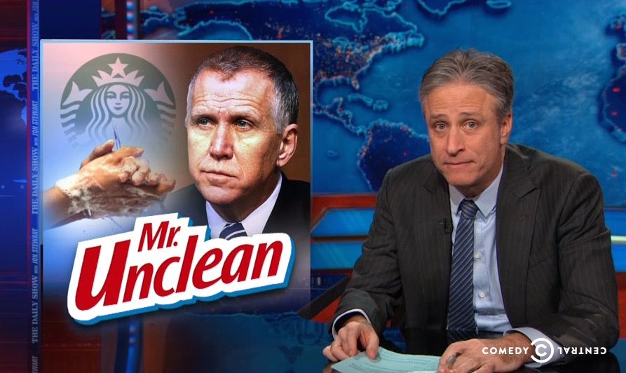 Jon Stewart has some advice for Sen. Thom Tillis