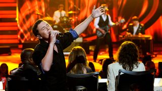 Scotty McCreery singing in the American Idol Top 9 live elimination show on March 29, 2012.