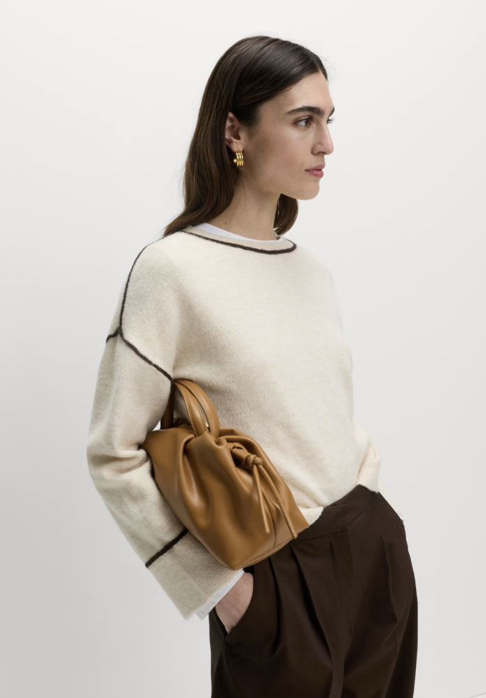 Tipped Detail Relaxed Fit Jumper