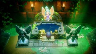 The Legend of Zelda: Echoes of Wisdom screenshot featuring Zelda and a fairy fountain