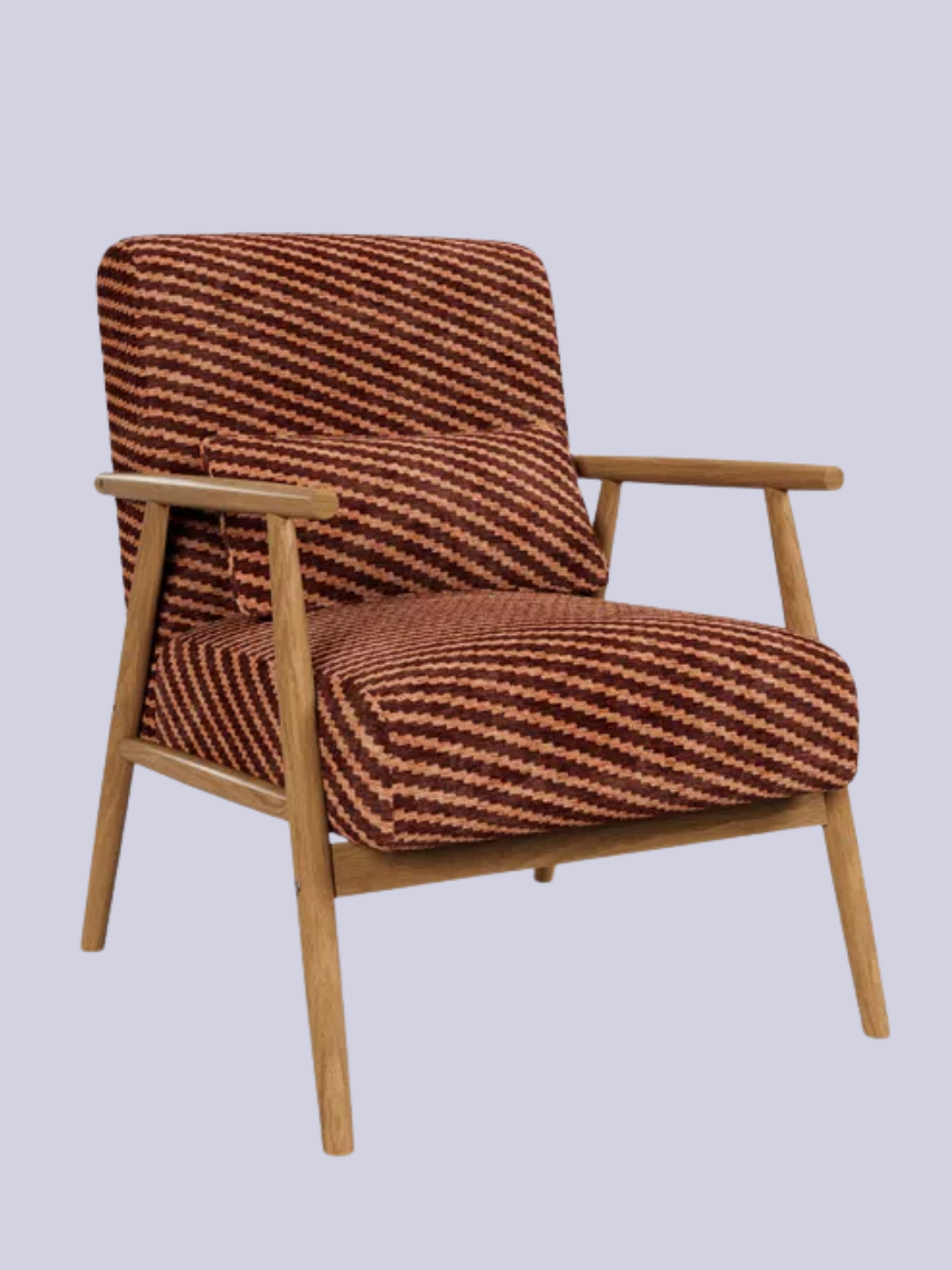 Dunelm, Alpine Zig Zag Chenille Spindle Chair