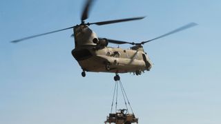 Chinook flying