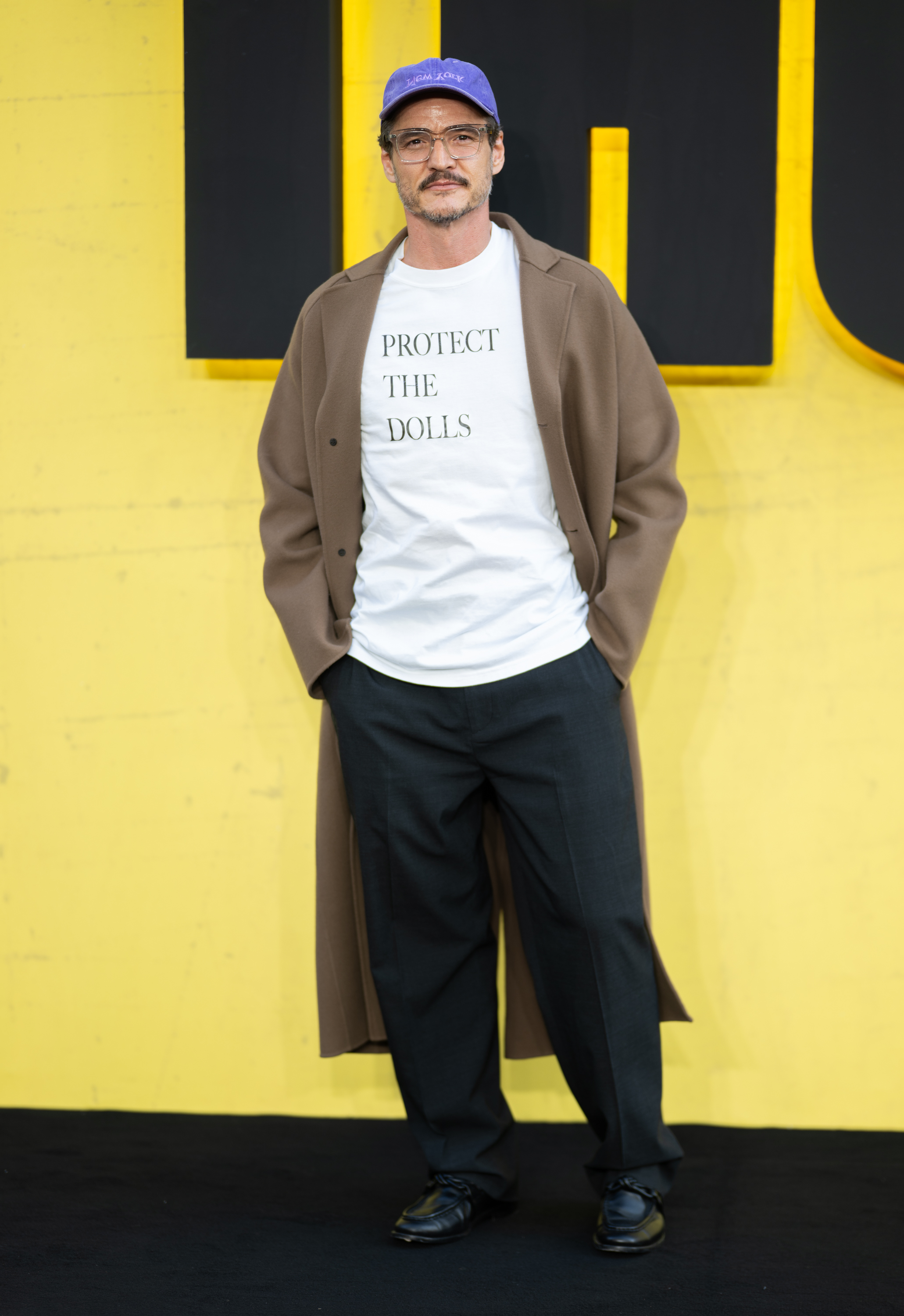 Pedro Pascal wore the "Protect the Dolls" T-shirt at the Thunderbolts premiere