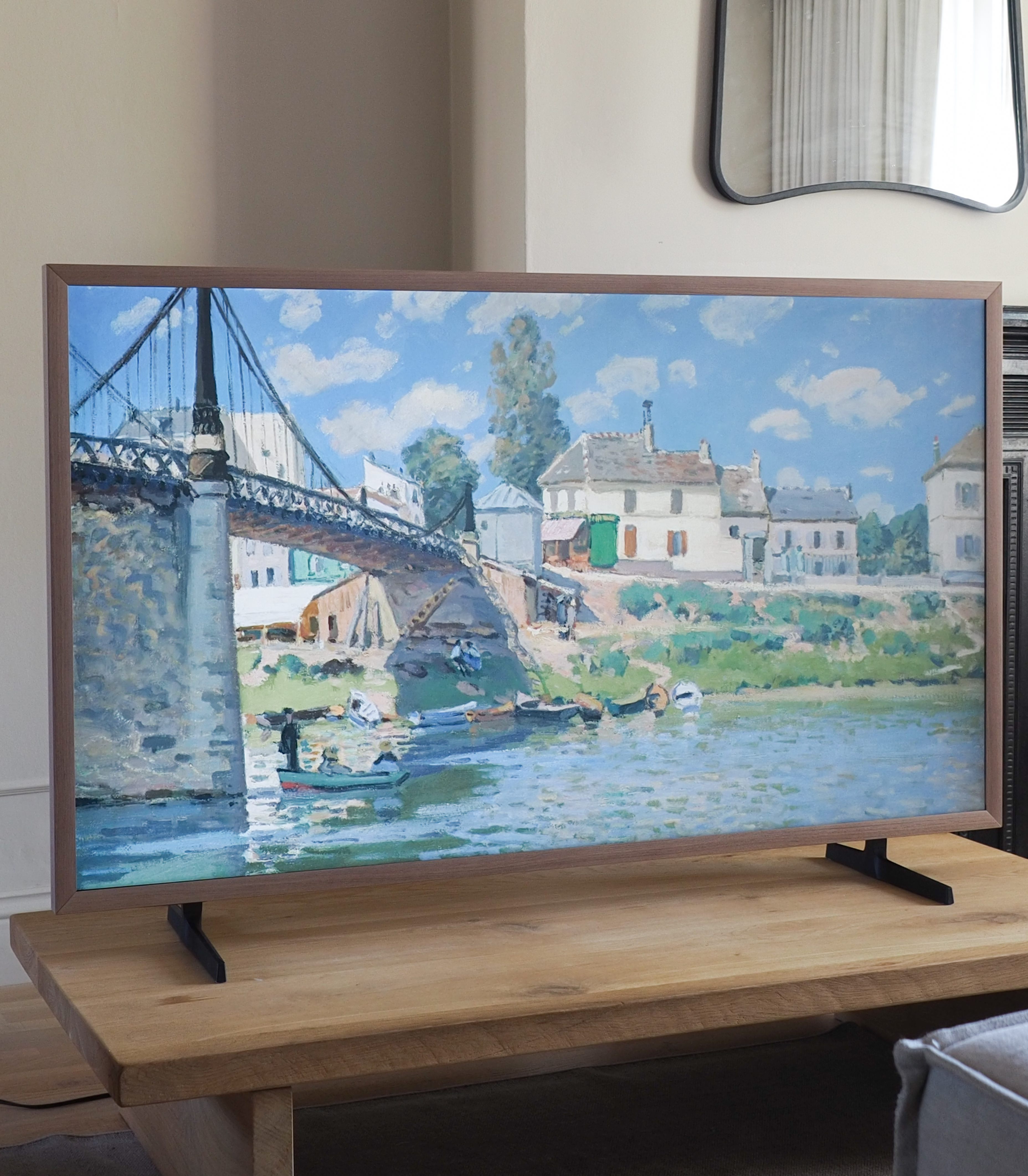 Hisense Canvas tv in a living room