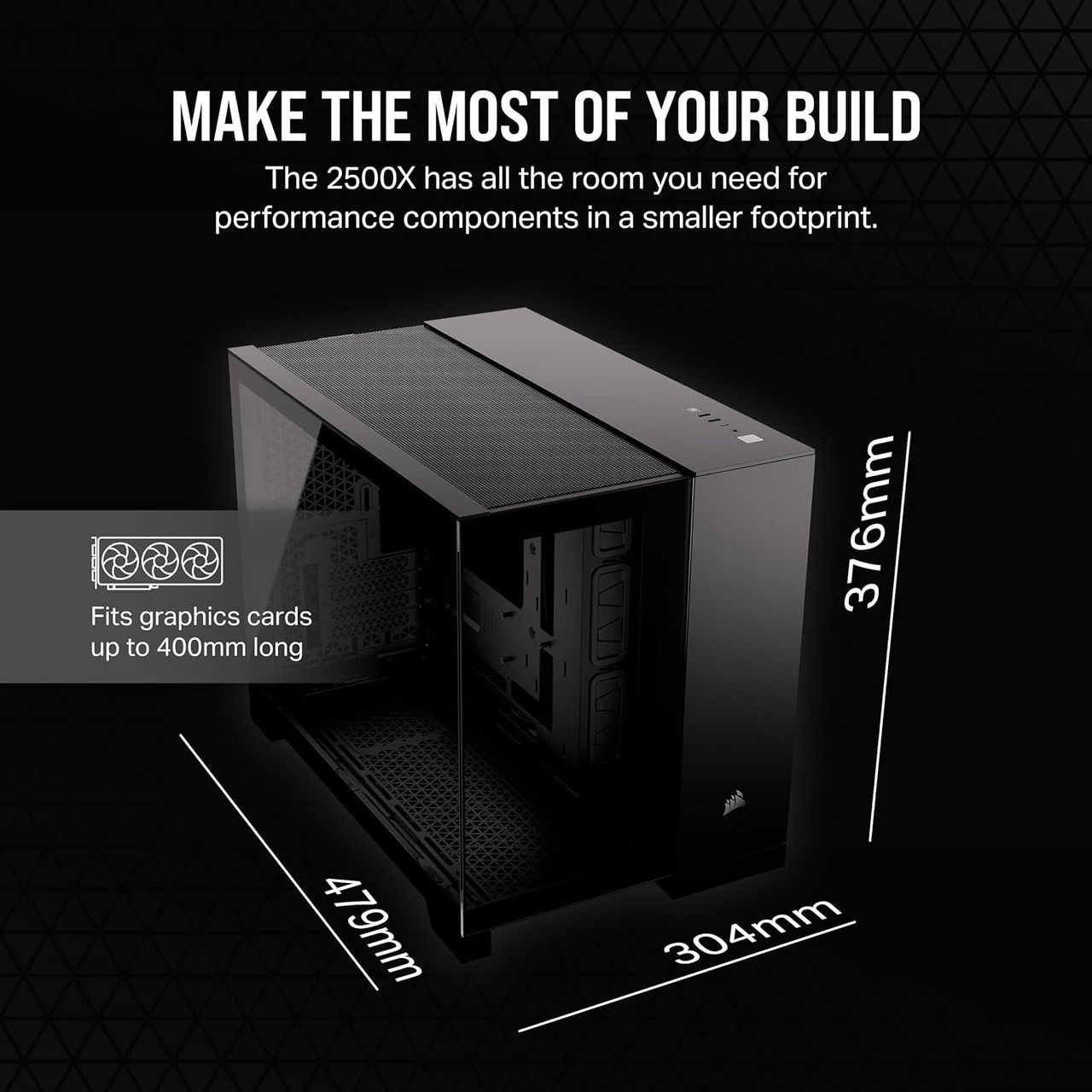 Corsair 2500D and X Dimensions