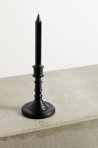 Black liquorice candlestick by Loewe