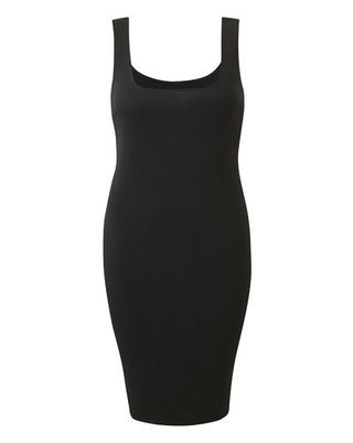 Clothing, Dress, Black, Cocktail dress, Little black dress, Neck, Sheath dress, Day dress, Sleeveless shirt, Sleeve,