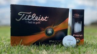 Photo of the Titleist Pro V1 ball