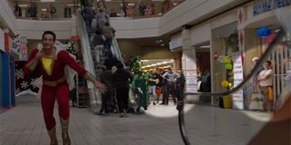 Shazam mall scene crew members shown in David F Sandberg YouTube video