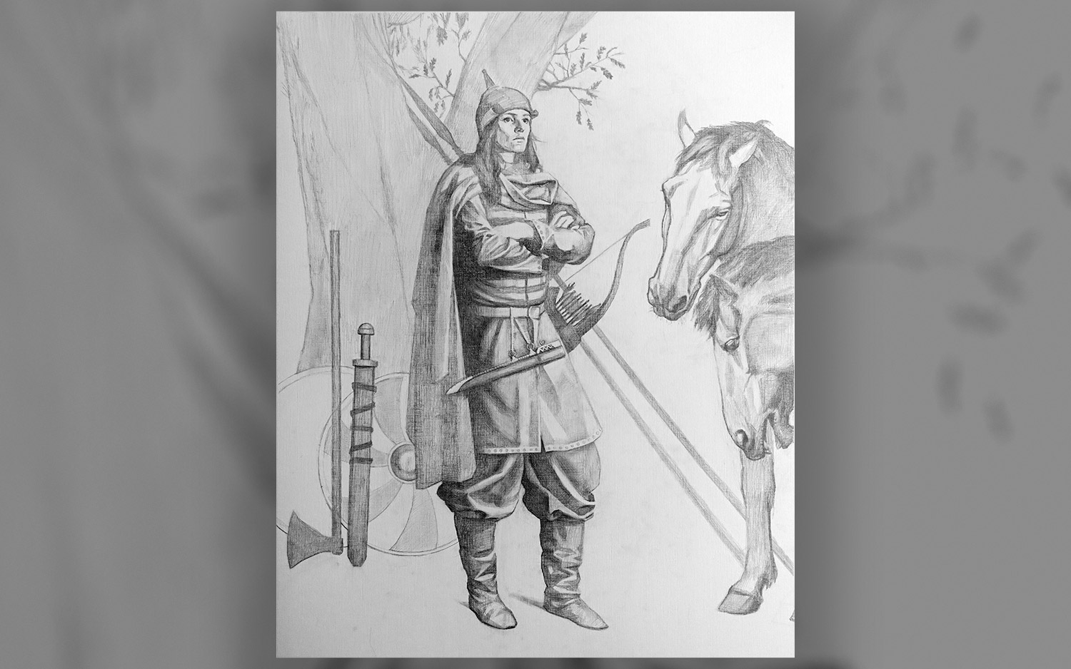 The high-ranking female Viking Shield-Maiden found in Birka