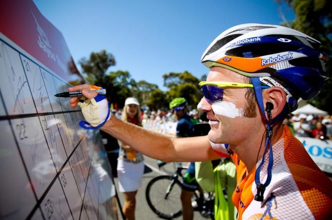 Graeme Brown covered in sunscreen, signs on in 2011