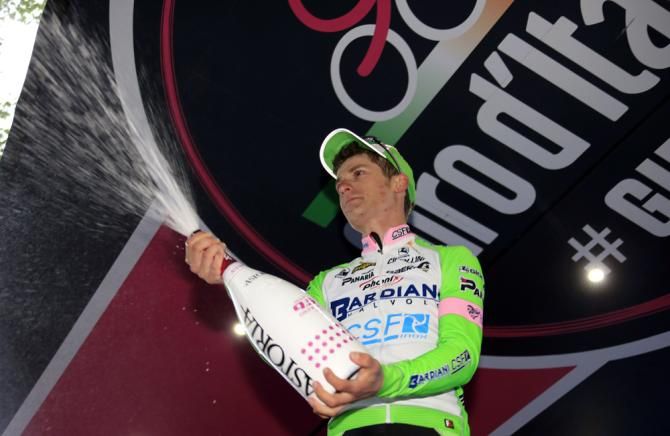 Enrico Battaglin (Bardiani Valvole-CSF Inox) on the podium