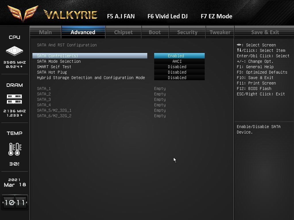 Biostar Z590 Valkyrie BIOS