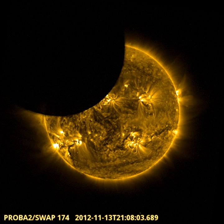 proba 2 satellite partial eclipse