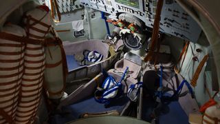 Inside a Russian Soyuz Spacecraft