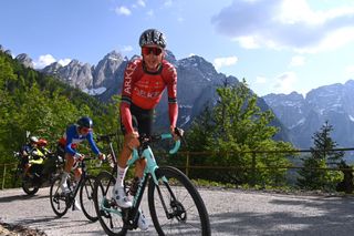 Warren Barguil on Monte Lussari at the Giro d'Italia.