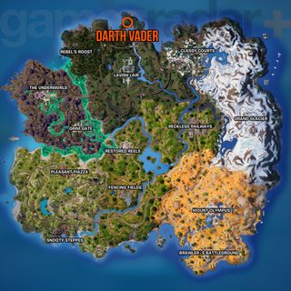 Fortnite Darth Vader location map