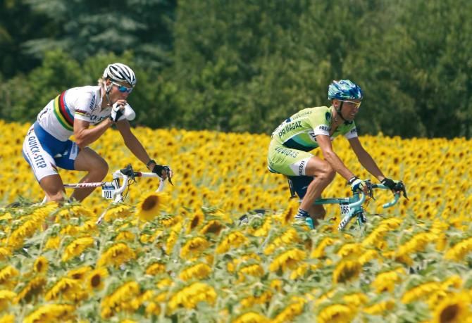 world champion Tom Boonen at the Tour de France