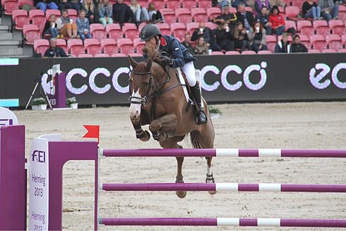 Michael Whitaker and Viking jump clear