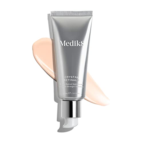 Medik8 Crystal Retinal 3 - Age-Defying Night Serum - Improves Wrinkles & Skin Firmness- 0.03% Retinal Strength - 11x Faster Than Retinol - for New Vitamin a Users - 30ml