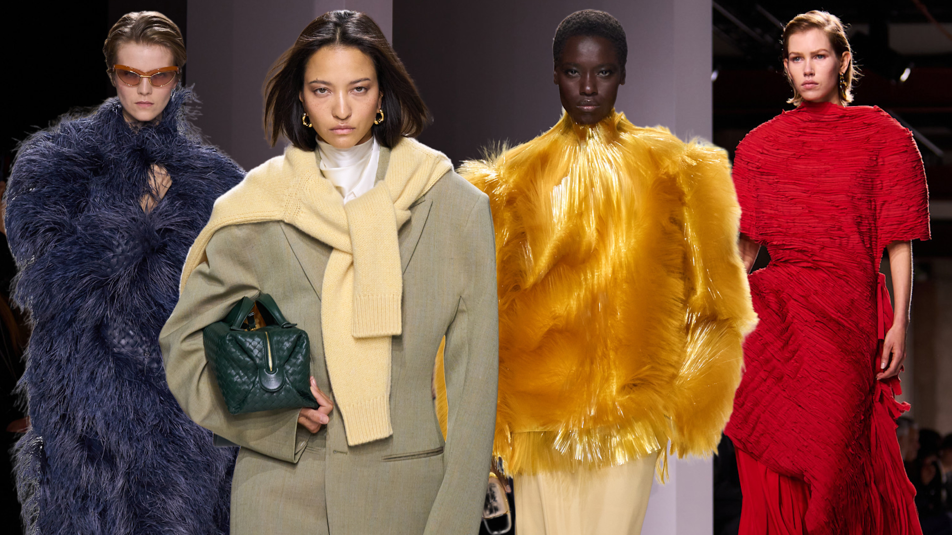 models at the bottega veneta show wearing the spring 2026 collection by louise trotter
