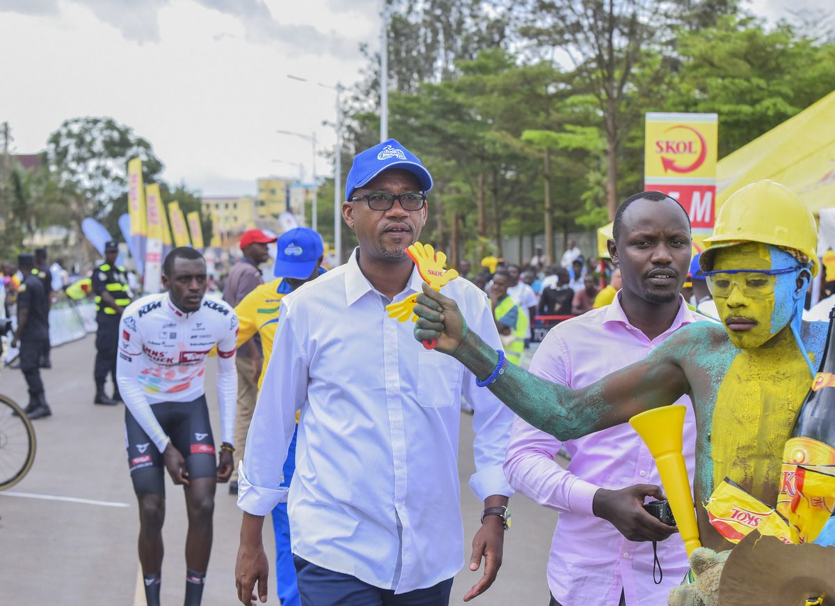 Ferwacy president Aimable Bayingana at the race