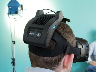 DisplayLink XR in use on an HTC Vive. Credit: Shaun Lucas / Tom's Guide