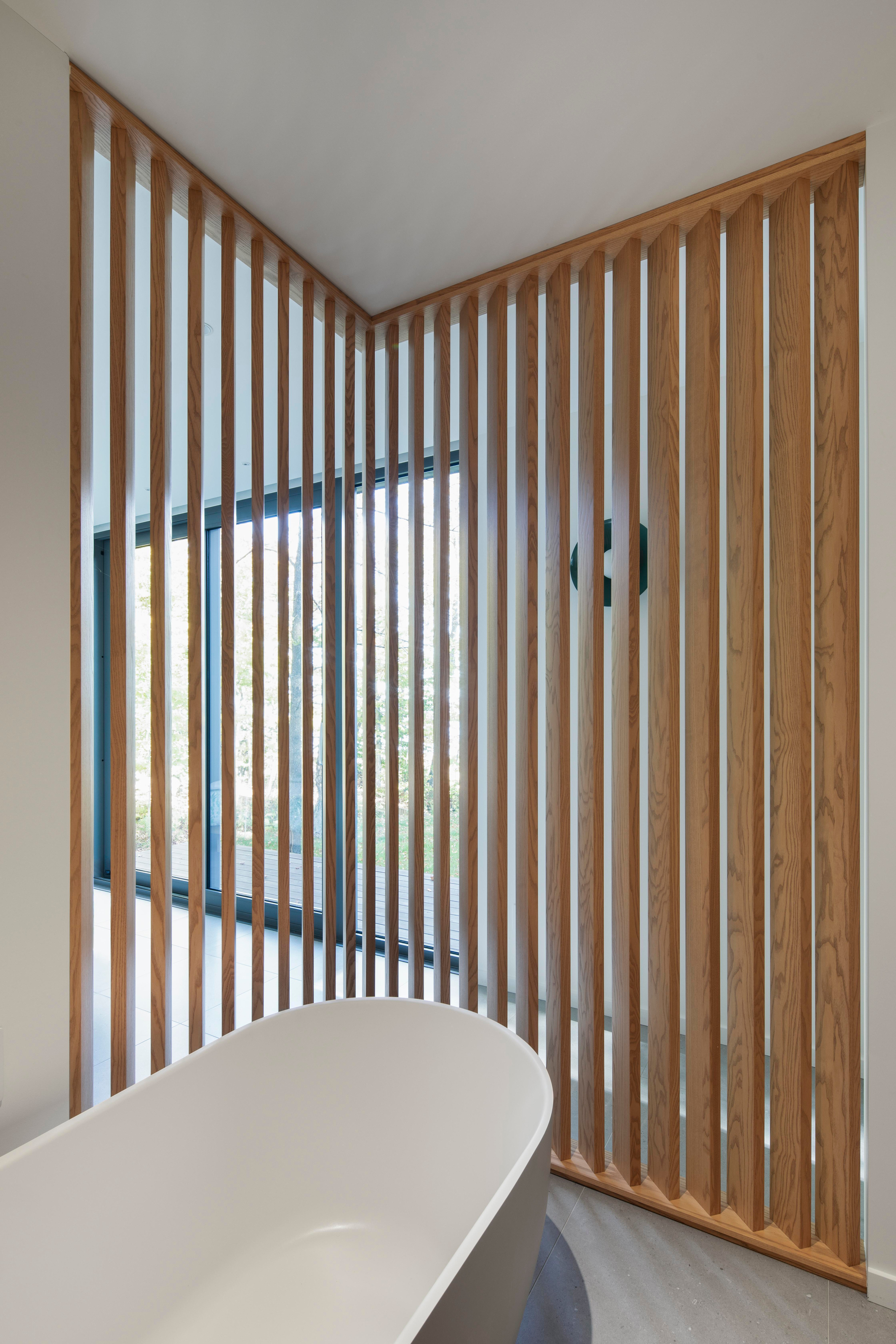 Detail design in the primary en-suite bathroom