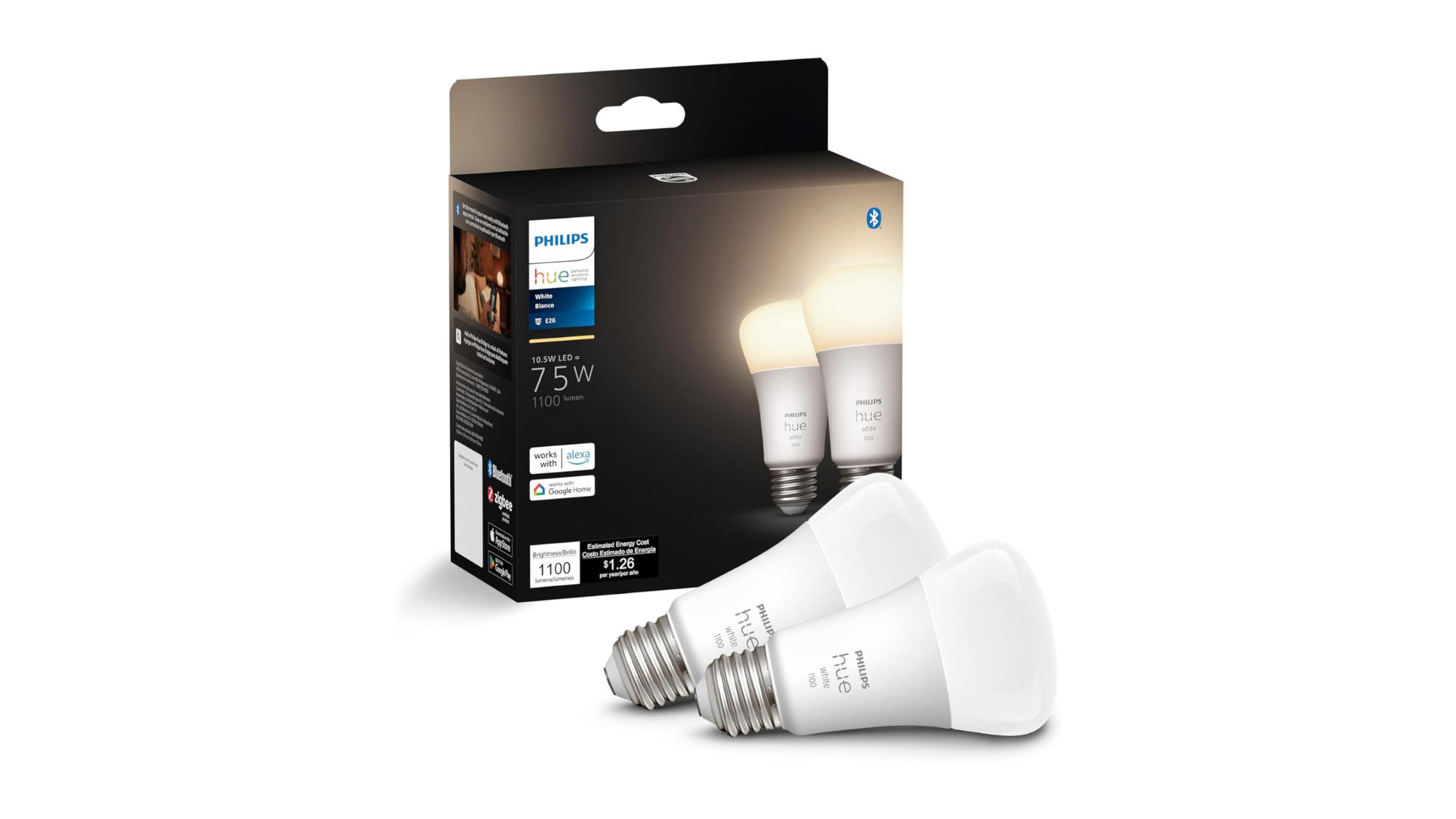 Philips Hue Smart 75W A19 LED Bulb