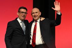 John Healey and Andy Burnham at Labour Conference 2026