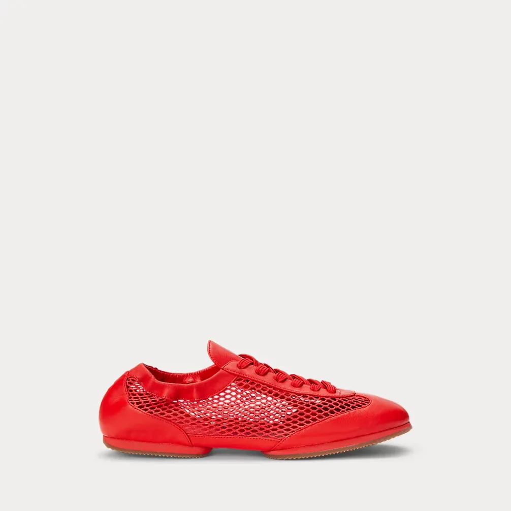 The Mesh Leather Pony Ballerina Sneaker