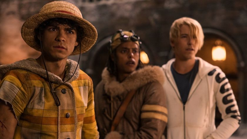 (From L to R) Inaki Godoy as Monkey D. Luffy, Jacob Gibson as Usopp, and Mackenyu as Roronoa Zoro in &quot;One Piece&quot; season 2 on Netflix.