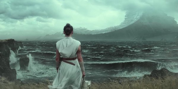 Rey looking at Death Star in Star Wars: The Rise of Skywalker