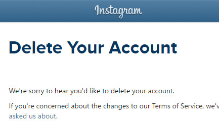 How to delete your Instagram account