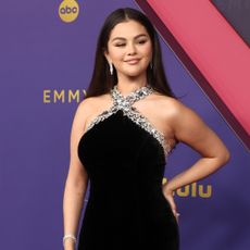 Selena gomez at the emmys red carpet september 15 2024