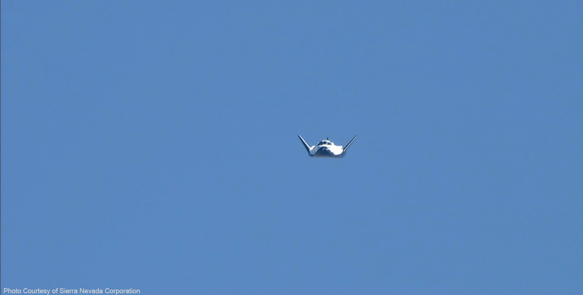 SNC's Dream Chaser During ALT Flight
