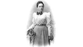 Portrait of Emmy Noether, a German mathematician (around 1900).